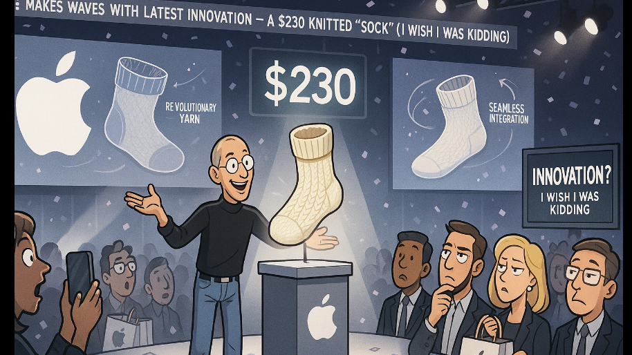 Apple Makes Waves With Latest Innovation - A $230 Knitted “Sock” (I Wish I Was Kidding)