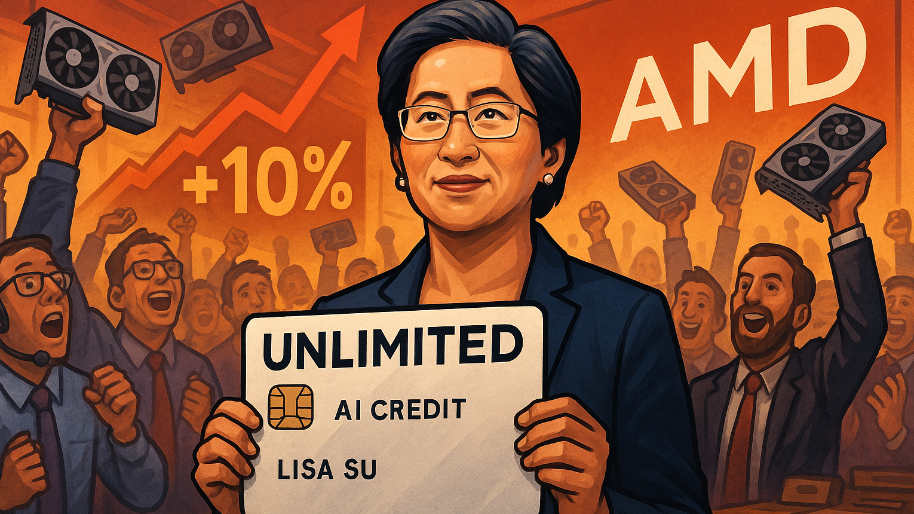 GPU Junkies Flock to AMD (+10%) After Lisa Su Upgrades AI Credit Limit to “Unlimited”