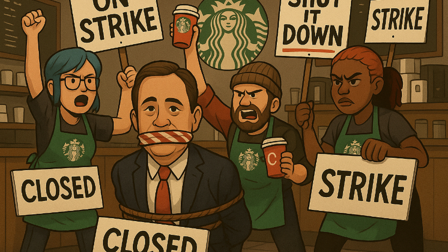 Baristas Hold Niccol Hostage After Shutting 65 Stores and Hijacking Starbucks’ Biggest Traffic Day