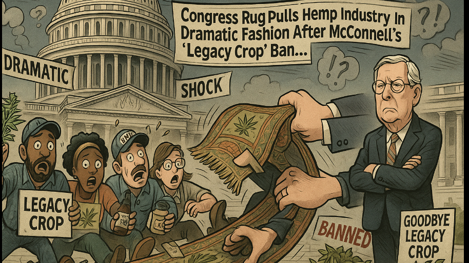 Congress Rug Pulls Hemp Industry In Dramatic Fashion After McConnell’s “Legacy Crop” Ban…