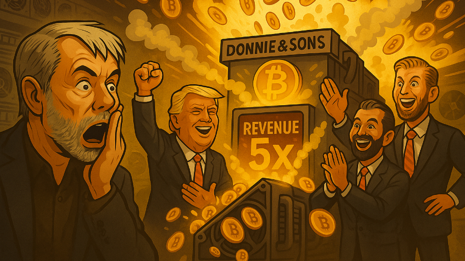 Saylor’s Left Speechless as Donnie and Sons’ Bitcoin Machine Cooks Up a 5x Revenue Explosion