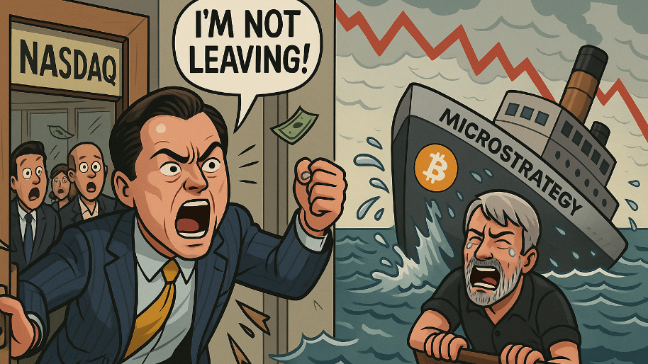 Final Tally: Nasdaq Slams the Door And Yells “I’m Not F*ing Leaving!”... Saylor’s Springs a Leak