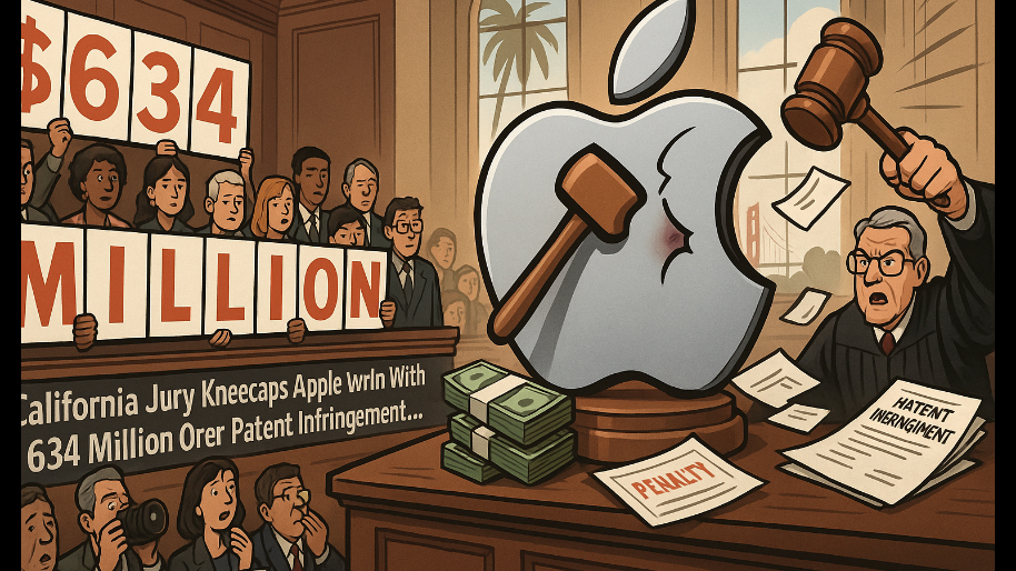 California Jury Kneecaps Apple With $634 Million Order For Patent Infringement…