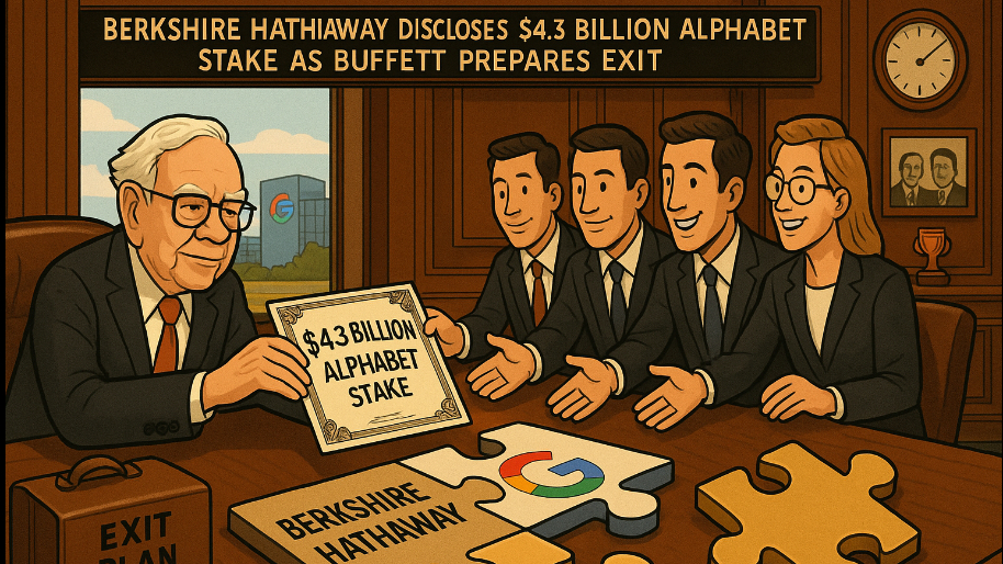 Berkshire Hathaway Discloses $4.3 Billion Alphabet Stake as Buffett Prepares Exit