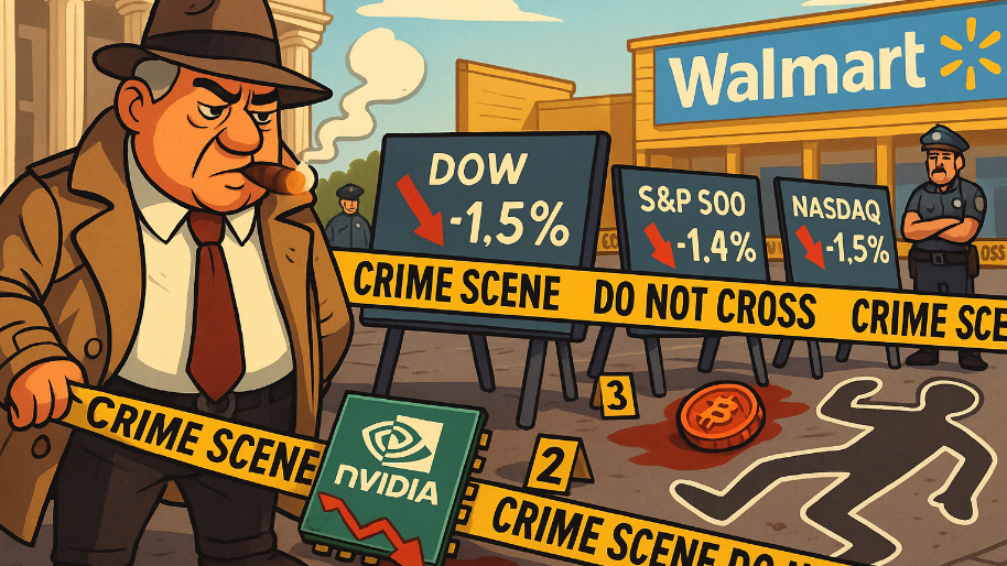 Final Tally: Nvidia’s Pre-Earnings Jitters Turn the Market Into a Crime Scene… Walmart Watch Begins
