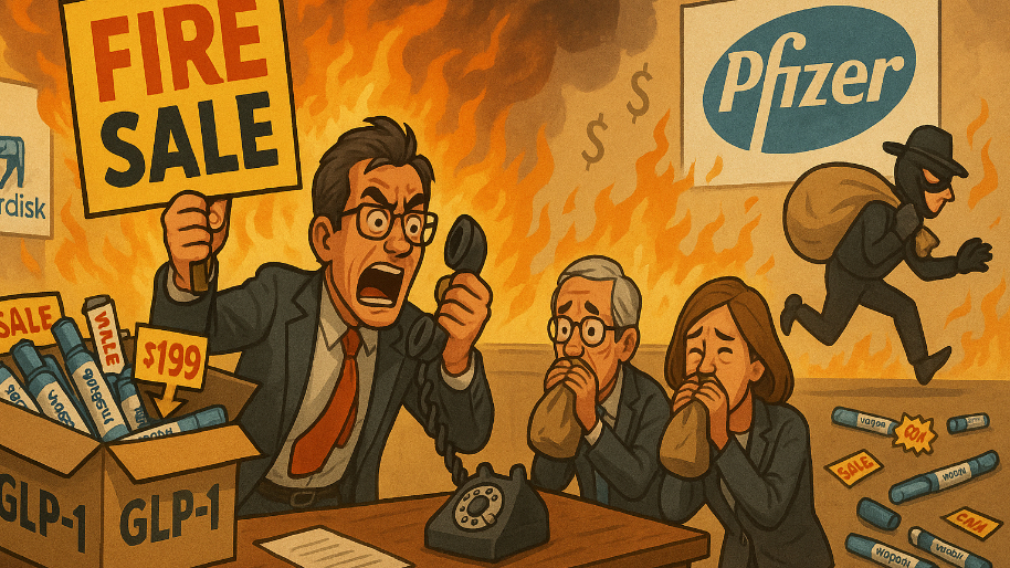 Novo Goes Full Firesale After Pfizer Hijacks Its $10B Metsera Fantasy (Investors Smell Panic)