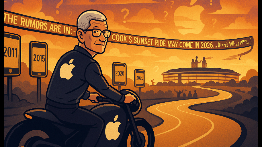The Rumors Are In: Tim Cook’s Sunset Ride May Come In 2026… (Here’s What We Know)