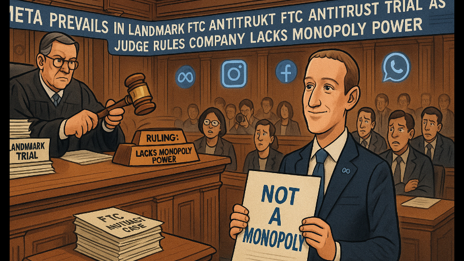 Meta Prevails in Landmark FTC Antitrust Trial as Judge Rules Company Lacks Monopoly Power