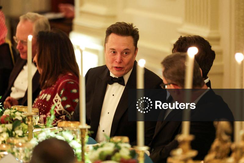 Elon Musk attends Trump's dinner with Saudi crown prince