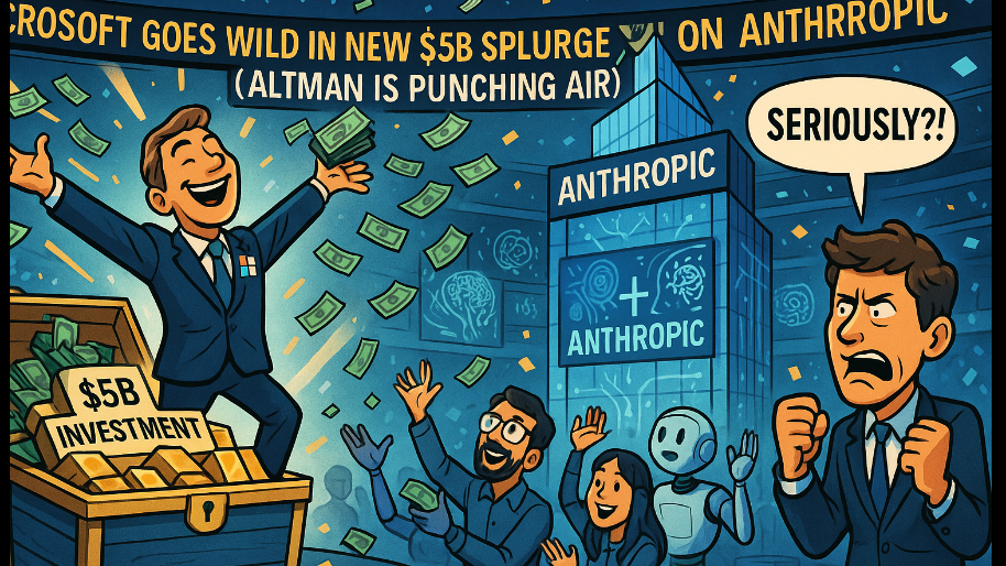 Microsoft Goes WILD In New $5B Splurge on Anthropic (Altman Is Punching Air)