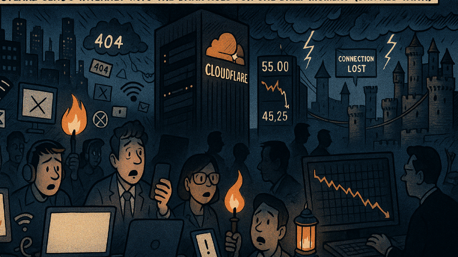 Cloudflare Sends Internet Into the Dark Ages For One Brief Moment (Shares Tank)