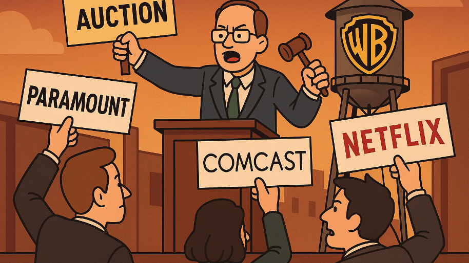 Warner Bros Auction Heats Up as Paramount’s Fourth Bid Draws Fire From Comcast and Netflix