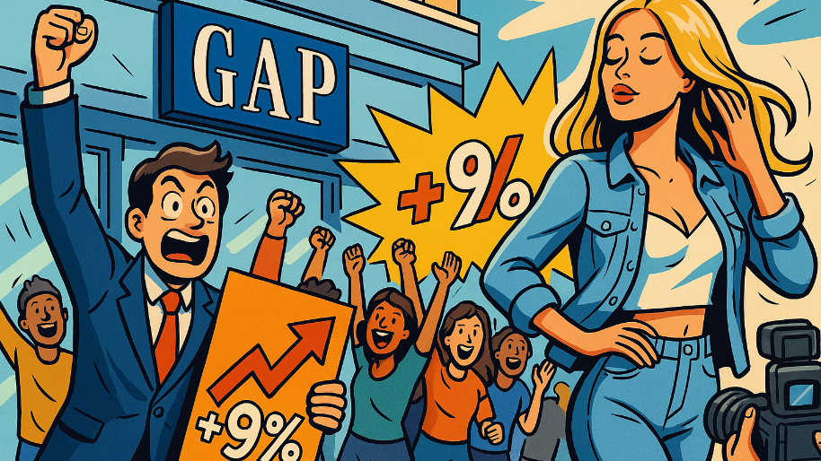 Gap Shares Explode 9% as Celebrity Collabs Deliver Best Sales Run in a Decade