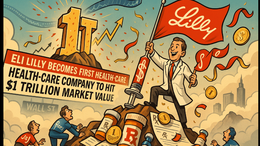 Eli Lilly Becomes First Health-Care Company to Hit $1 Trillion Market Value