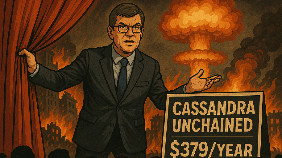 Michael Burry Finally Unboxes His Big Reveal… Teaching You the End of the World for $379 a Year