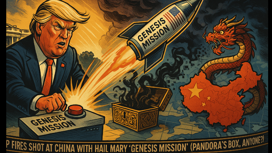 Trump Fires Shot at China With Hail Mary ‘Genesis Mission’ (Pandora’s Box, Anyone?)