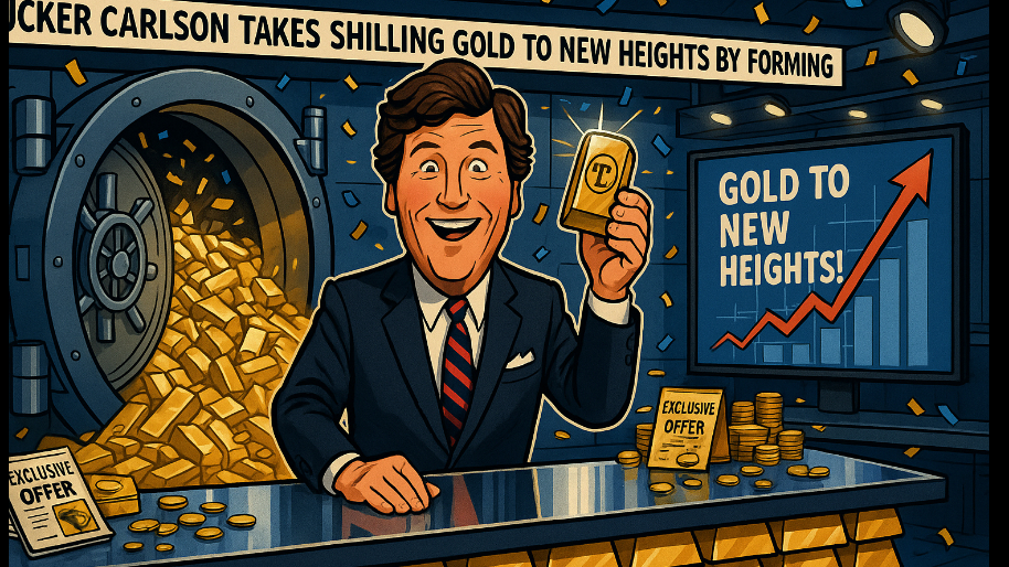 Tucker Carlson Takes Shilling Gold to New Heights By Forming New Bullion Company…