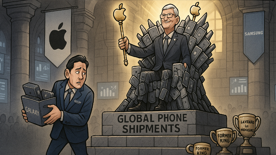 After 14 Years Of “Meh”, Apple Steals Iron Throne From Samsung In Global Phone Shipments…