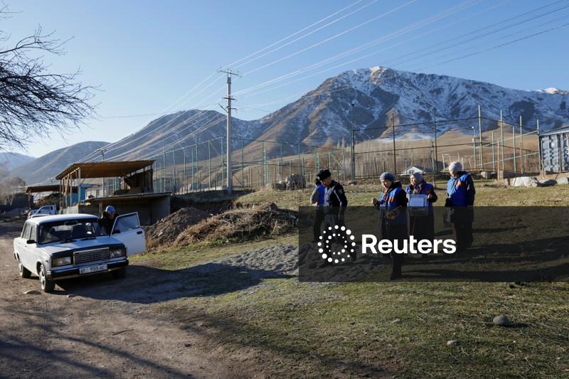 Allies of Kyrgyzstan's president set to win snap parliamentary election