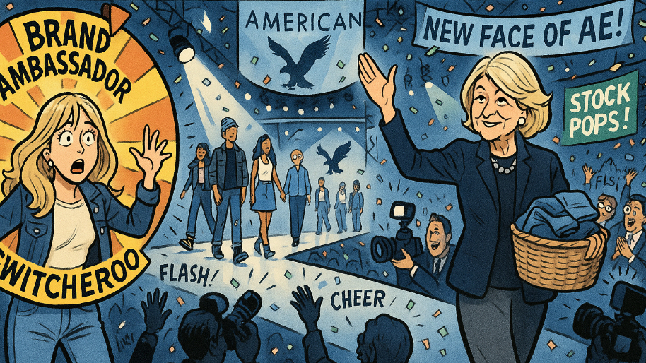 American Eagle Pulls the Old Switcheroo, Trades Sydney Sweeney for Martha Stewart (Stock Pops)
