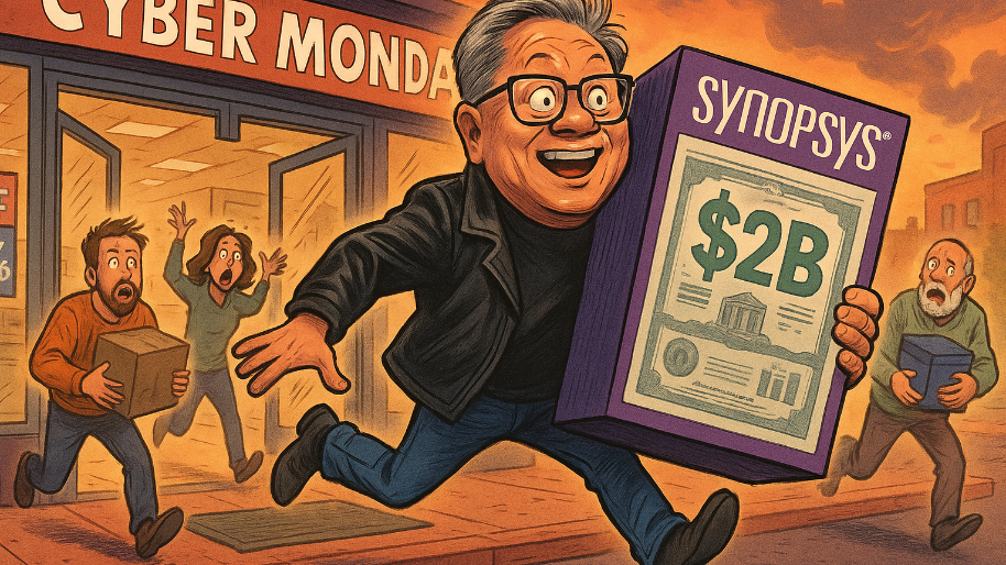 Jensen Goes Cyber Monday Deal Hunting… Comes Home With $2B in Synopsys Stock
