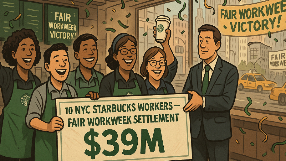 Starbucks to Pay Nearly $39M to NYC Workers in Major Fair Workweek Settlement