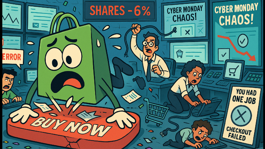 Shopify Pulled a Full-Body Faceplant on Cyber Monday (You Had ONE Job) - Shares Dip -6%