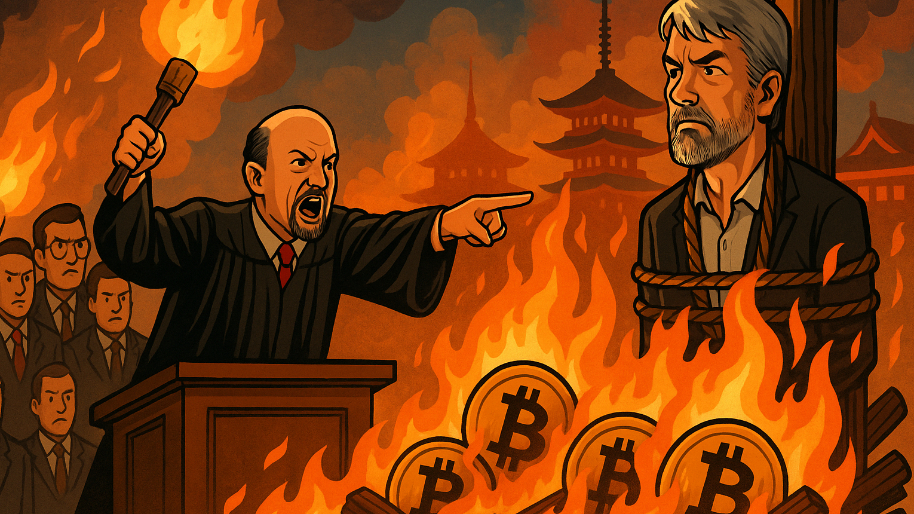 Jim Cramer Rules Michael Saylor GUILTY of Turning Japan’s Economy Into a Bitcoin Bonfire