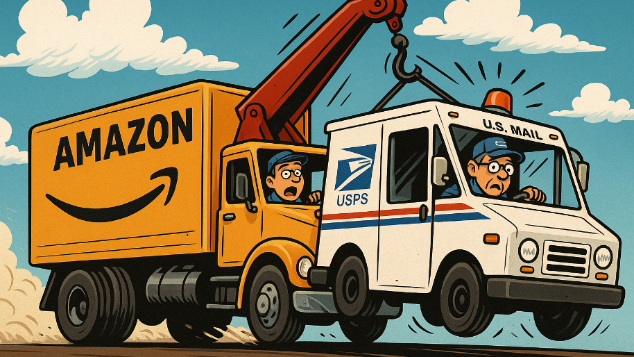 Amazon Already Delivers Half the Country’s Packages… Now It Might Take the Rest From USPS