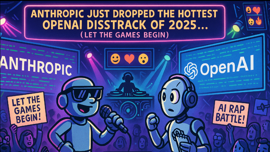 Anthropic Just Dropped the Hottest OpenAI Distrack of 2025… (Let the Games Begin)
