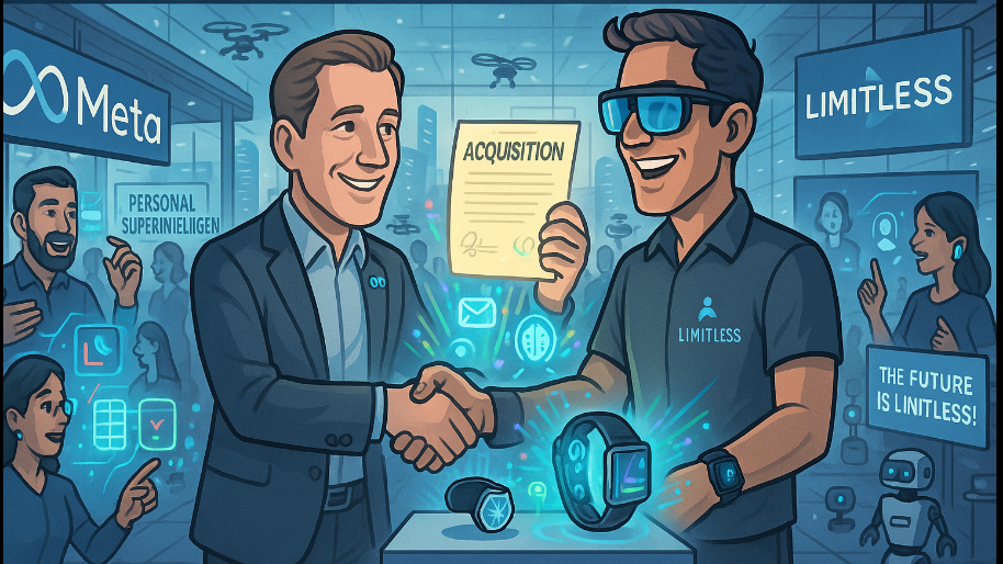Meta Buys AI Wearables Startup Limitless, Expands Vision for ‘Personal Superintelligence’