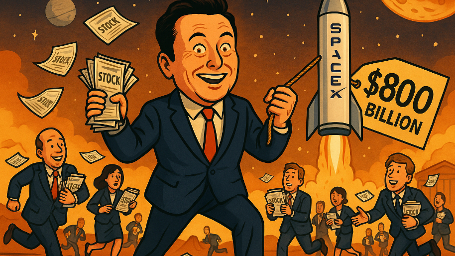 SpaceX’s Insider Sale Sparks Fresh IPO Speculation as Valuation Climbs to an Estimated $800 Billion