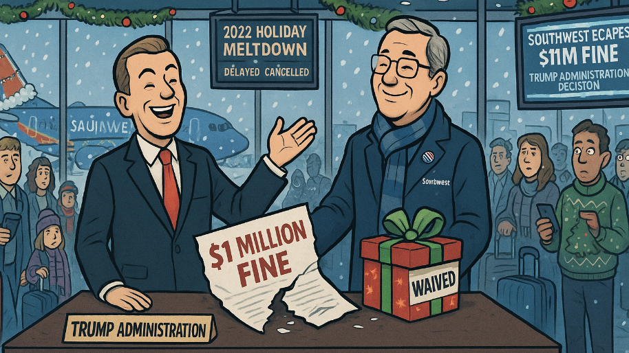 Trump Administration Waives Final $11 Million Fine for Southwest Airlines Over 2022 Holiday Meltdown