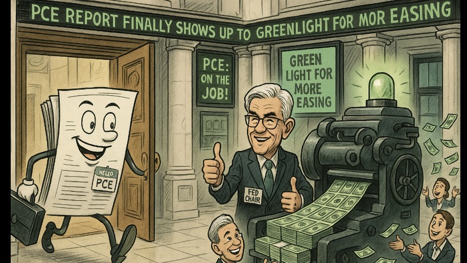 PCE Report Finally Shows Up to Work While Giving Powell Greenlight For More Money Printer…