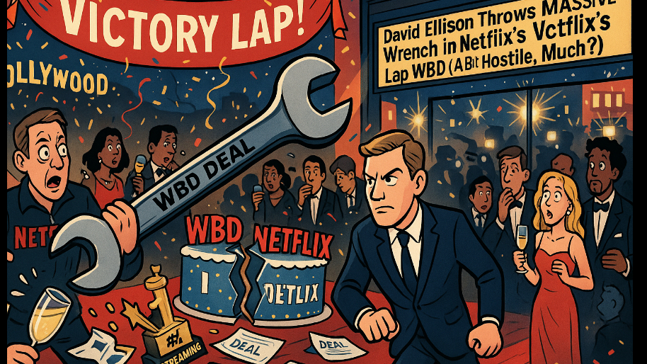 David Ellison Throws MASSIVE Wrench Into Netflix’s Victory Lap With WBD (A Bit Hostile, Much?)