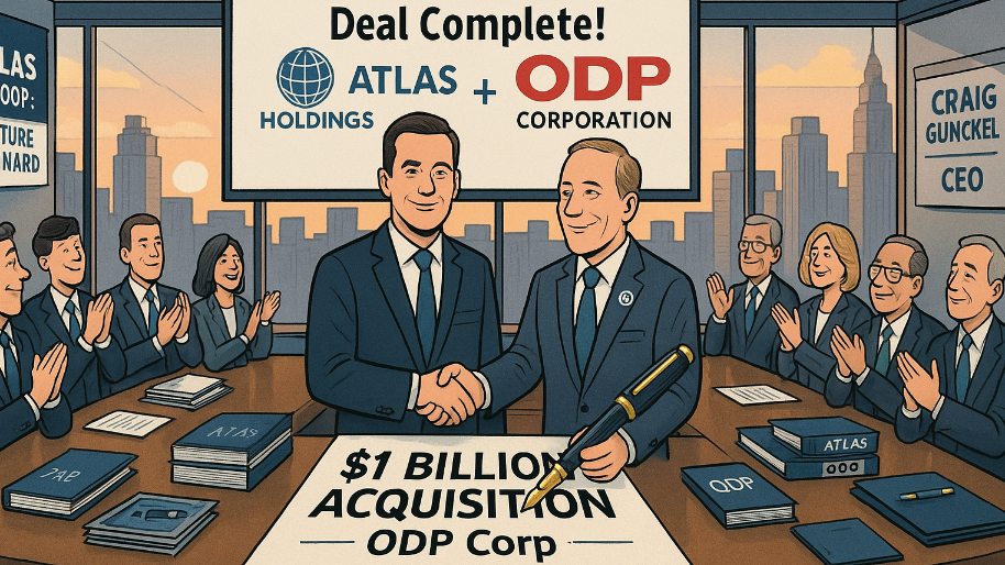 Atlas Holdings Completes $1 Billion Acquisition of The ODP Corporation; Craig Gunckel Named CEO