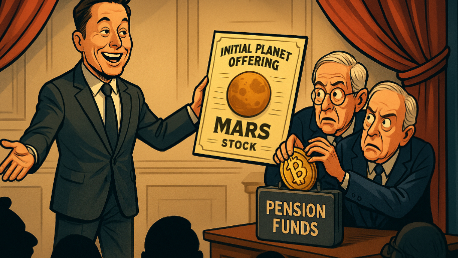 Final Tally: Initial Planet Offering (Elon Edition)… Senate Caught Sneaking Crypto Into Pension Fund
