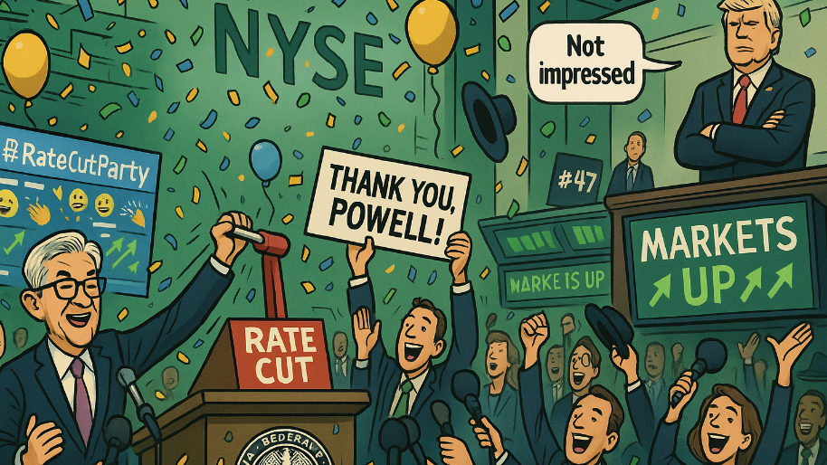 Jerome Powell Cuts Rates, Markets Celebrate, and #47 Is Still Not Impressed