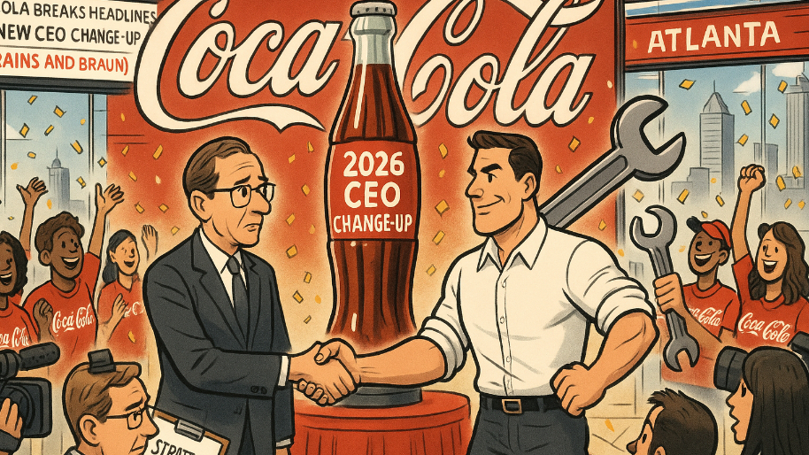 Coca-Cola Breaks Headlines with New CEO Change-Up For 2026 (Brains and Braun)