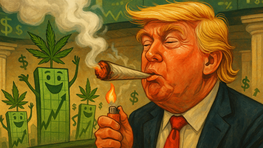 “Stoner Donnie” Lights Up a Pot Stock Rally After Hinting Weed’s Exit From Federal Purgatory