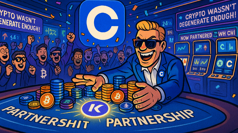 Coinbase Decides Crypto Wasn’t Degenerate Enough, Goes Full-Send Into Kalshi Partnership…