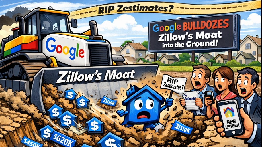 Google BULLDOZES Zillow's Moat into the Ground (RIP Zestimates?)