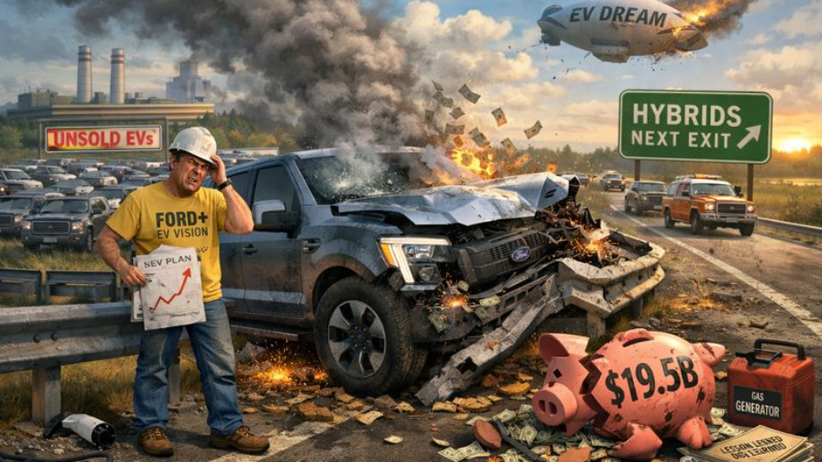 Ford’s EV Dream Eats the Guardrail... CEO Jim Farley Writes a $19.5B Apology Note