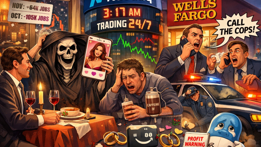 Final Tally: Stonks Get Catfished By Oct. Jobs Report... Nasdaq Wants 24/7 Trading