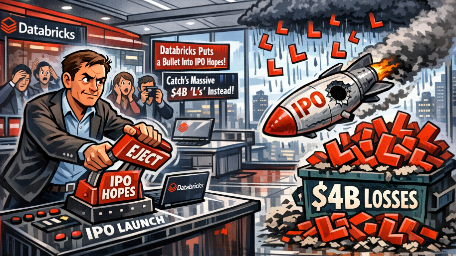 Databricks Puts a Bullet Into IPO Hopes (Catch’s Massive $4B “L’s” Instead)