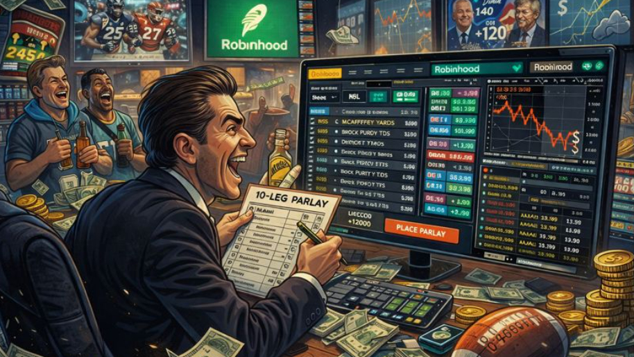 Robinhood Says It’s Finally Grown Up… Immediately Rolls Out 10-Leg NFL Parlays
