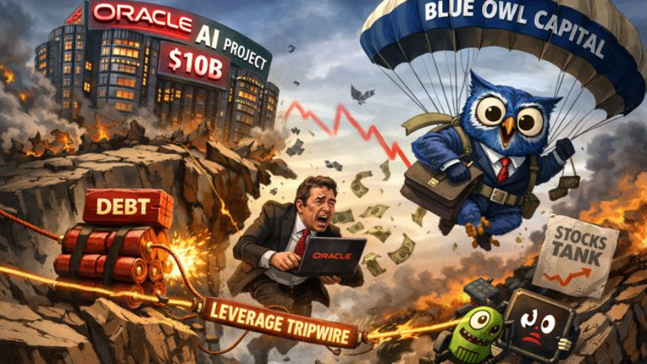 Oracle’s AI Empire Hits a Leverage Tripwire as Blue Owl Bails on $10B Data Center