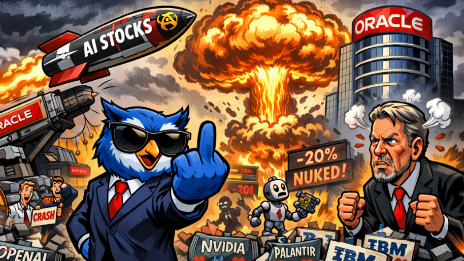 Final Tally: Oracles Nukes AI Stocks After Blue Owl Gives Larry The Finger On Financing…
