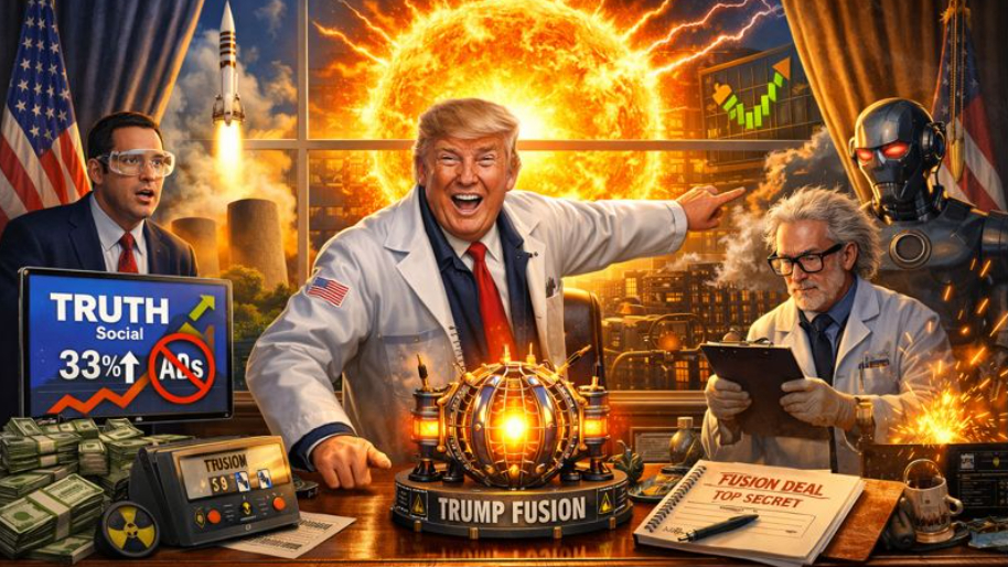 Trump Media Drops a $6B Fusion Bomb as Truth Social Pivots From Ads to Atoms (Shares Rip 33%)