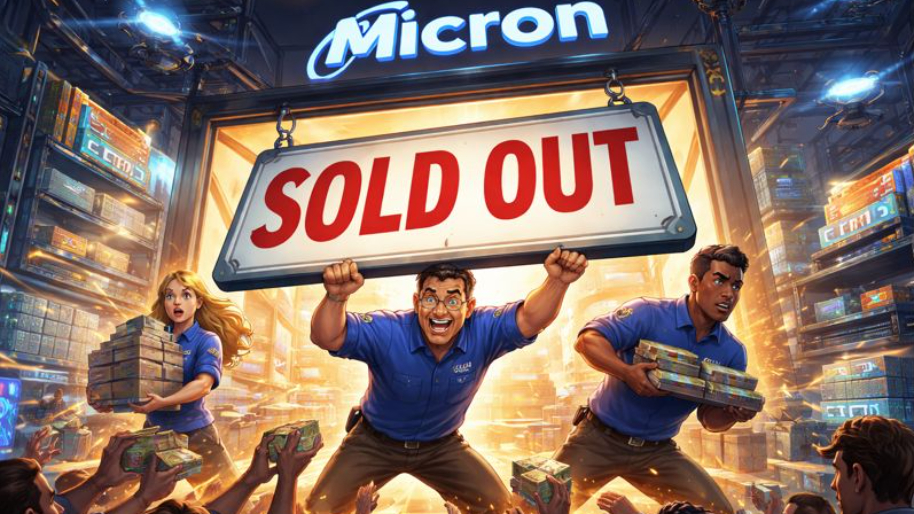 Micron Flips the Sign to “SOLD OUT” as AI Memory Crunch Sends Shares Up 12%